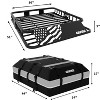 Universal Roof Rack Basket, 200 Lbs Capacity Rooftop Cargo Carrier Basket with Waterproof Luggage Bag, for Suvs, Trucks, Vehicles - 2 of 4