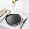 8" Earthenware Houlton Salad Plate Black - Threshold™: Traditional Round Microwave & Dishwasher Safe - 2 of 3