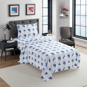 NHL New York Rangers Bed Sheet Sets by Sweet Home Collection® - 1 of 4