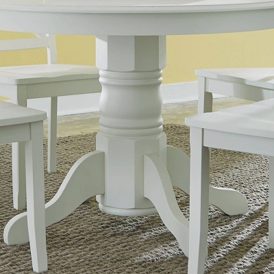 Warwick Off-White Round Wood Dining Table, 42"