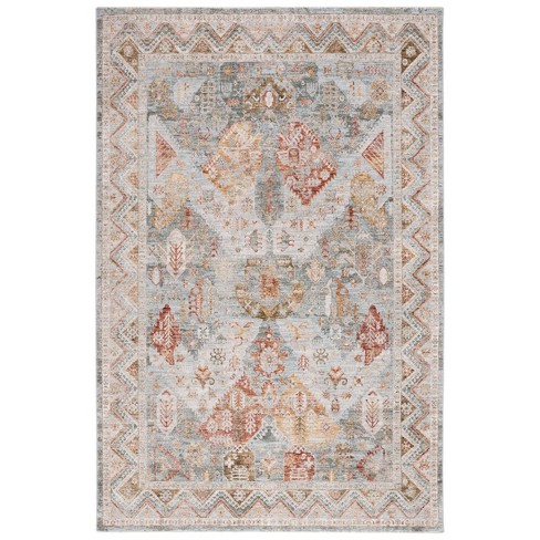 Hamilton Hlt104 Power Loomed Area Rug - Blue/gold Rust - 4'x6 ...