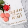 Totalee Gift This Is As Fancy Gold Thread Tea Towel Cotton Gold - 2 of 2