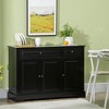 45.25" Modern Sideboard Buffet Cabinet with 2 Drawers and Adjustable Shelves for Kitchen, Dining Room or Coffee Bar in Living Room - 2 of 4