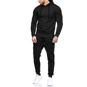 COOFANDY Men's Tracksuit 2 Piece Hooded Athletic Sweatsuits Casual Running Jogging Sport Suit Sets - 1 of 4