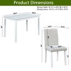 NicBex 5-Piece Counter Height Dining Set, Wooden Kitchen Table with Acrylic Crystal Trim & 4 Upholstered Chairs, Table Set, Dining Chairs Set - 3 of 4