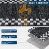Scalloped Washable Rugs,Non-Slip Solid Modern Geometric Rug Low-Pile Carpet for Bedroom Dining Nursery Mat with Rubber Back - 4 of 4
