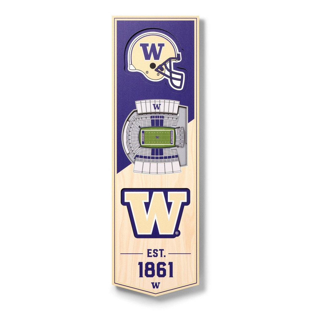 Photos - Other interior and decor NCAA Washington Huskies 6"x19" Stadium Banner