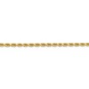 Black Bow Jewelry 3.25mm, 14k Yellow Gold, D/C Solid Rope Chain Anklet or Bracelet - 2 of 4