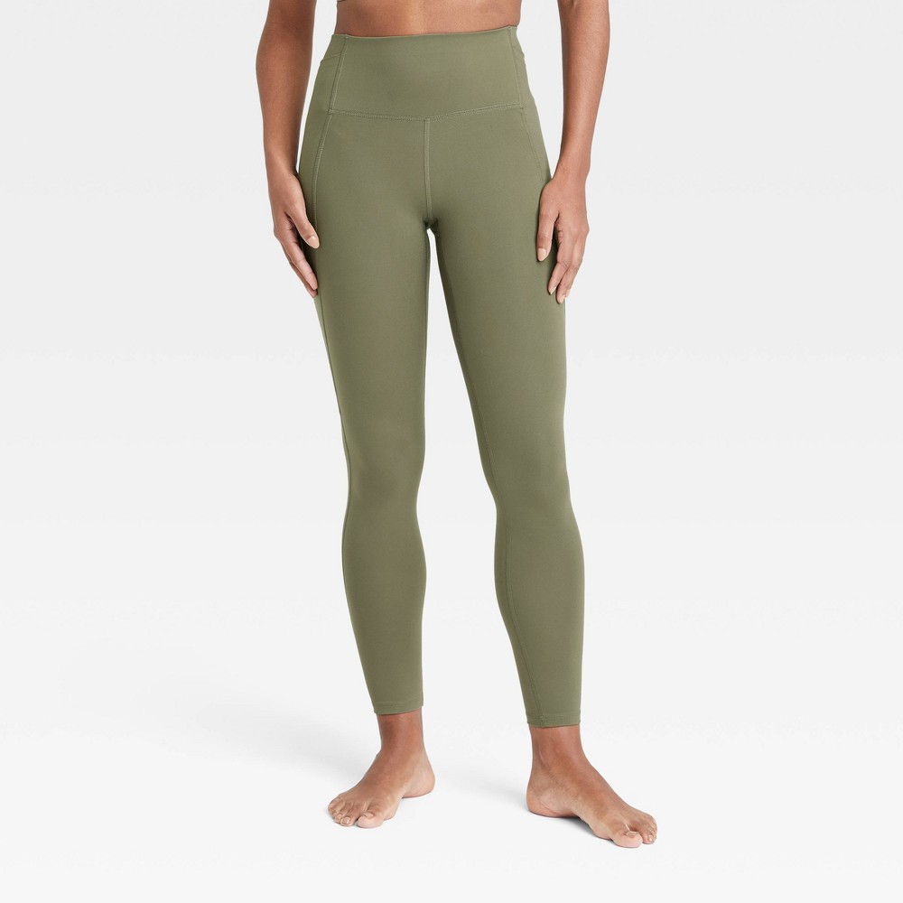 Women's Brushed Sculpt High-Rise Leggings 27.5" - All in Motion™ Moss Green S