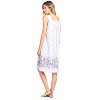 Casual Nights Women's Fancy Lace Floral/Embroidered Sleeveless Nightgown - 4 of 4