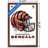 Trends International NFL Cincinnati Bengals - Drip Helmet 20 Framed Wall Poster Prints - 3 of 4