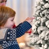 Tangkula 6FT Slim Pencil Tree Hinged Artificial Christmas Tree W/471 Branches Tips - 4 of 4