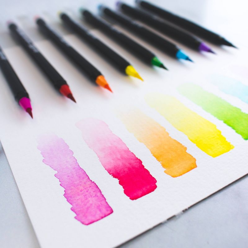 3pk 7+1 Watercolor Brush Pens - Art 101, 5 of 8