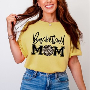 Simply Sage Market Basketball Mom Colorful Black Garment Dyed Tee - 1 of 4