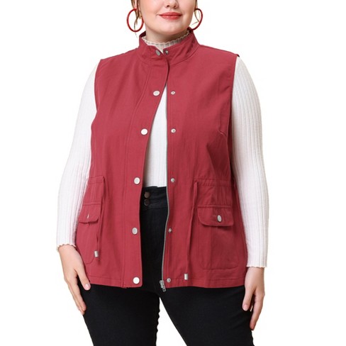 Plus size cargo on sale vest