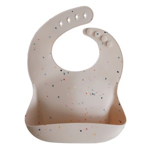 Mushie Silicone Baby Bib - 1 of 4