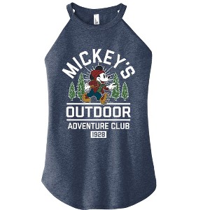 Women's - Disney - Mickey's Outdoor Adventure Club Graphic High Neck Tank - 1 of 2