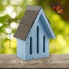Uncle Dunkels Blue Wooden Butterfly House, Handmade Habitat and Pollinator House for Garden Décor, Made in Kentucky - 3 of 4