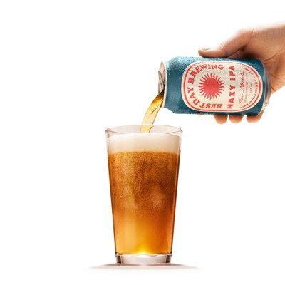 Best Day Hazy IPA Non-Alcoholic Beer - 6pk/12 fl oz Cans