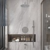 CLIHOME 10-Inch Three-function Wall Mount Round Shower System Set With Bathtub Spout - 3 of 4