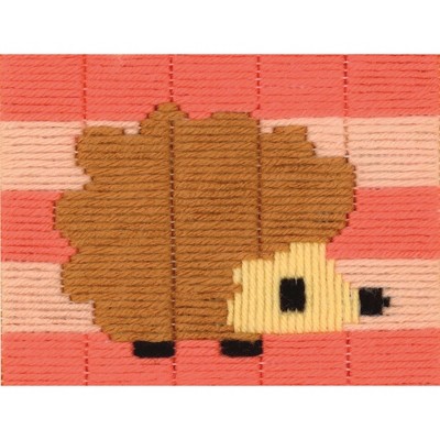 Vervaco Longstitch Embroidery Kit 6.4"X5"-Little Hedgehog