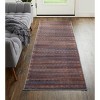 Voss Transitional Oriental Red/Brown/Blue Area Rug - 2 of 4