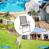Tangkula 4PCS Patio Portable Metal Folding Chairs Dining Chair Set Poolside Garden - 4 of 4
