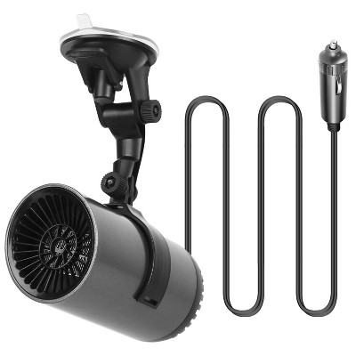 iMountek"12V 150W Portable Car Heater & Fan, 2-in-1 Heating, Cooling, Demister/Defroster, 4.92ft Cord"Grey