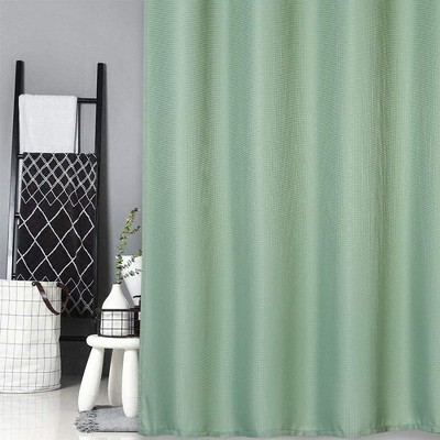 Waffle Weave Shower Curtain, Polyester Fabric Shower Curtains for Bathroom Washable