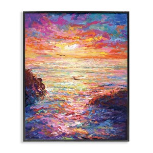 Stupell Industries Vibrant Abstract Ocean Sunset, 24" x 30" - 1 of 4
