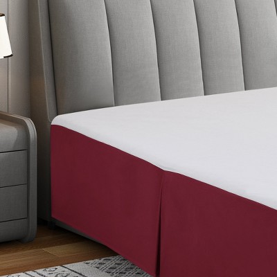 Swift Home | Basics Pleated Microfiber Bed Skirt 14-inch Drop