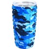 Pavilion Gift Company - Papa Bear - 20 oz Travel Tumbler with 3D Silicone Wrap - Portable Drinkware - 4 of 4