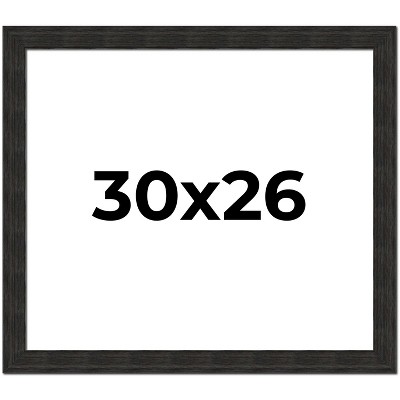 PosterPalooza | Contemporary Black Picture Frame - UV Acrylic, Backing Board, Hanging Hardware Included