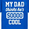 Boys' - Instant Message - Cool Dad He Thinks Short Sleeve Graphic T-Shirt - 2 of 4