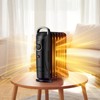 Costway 700W Portable Oil Heater with  Adjustable Thermostat & 120 Sq.Ft Heating Range Black/White - 3 of 4