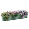 Okak Outdoor Galvanized Raised Garden Bed Kit, Elevated Planter Box with Safety Edging, Easy DIY for Flowers, Herbs, Vegetables - 4 of 4