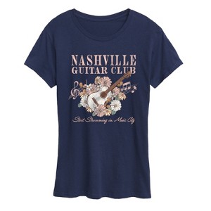 Women's - Instant Message - Nashville Guitar Short Sleeve Graphic T-Shirt - 1 of 4