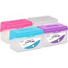 Emraw Index Card Holder 3 x 5 Index Card Case Holds up to 250 Cards Ideal for Filing Notes, Addresses & Recipes, Grey, Pink, Purple, Blue - 2 of 2