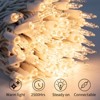 Itopfox 50 Warm White Christmas Lights, Clear Mini Incandescent Lights on White Wire, String Lights for Indoor Outdoor Holiday Decorations - 2 of 4