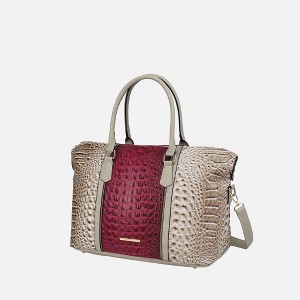 MKF Collection Raven Faux Crocodile-Embossed Women’s Duffle Bag by Mia K - 1 of 4