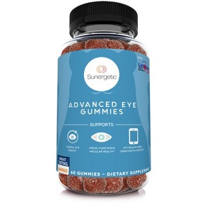 Sunergetic Eye Support Gummies - Clinically Studied Lutein & Zeaxanthin Supports Overall Eye Health, Vision & Macular Health - 1 of 3