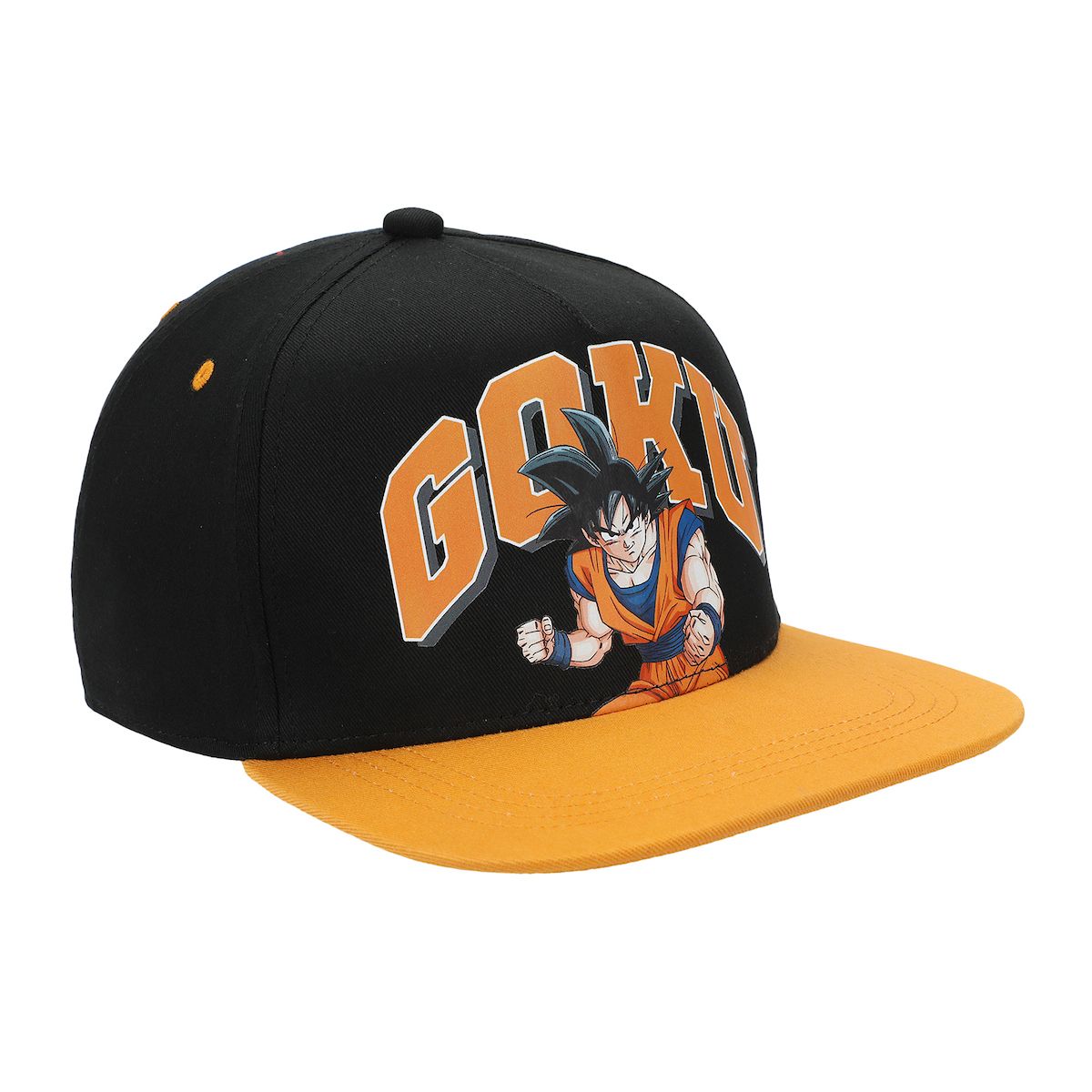 Dragon Ball Z Goku Youth Orange & Black Snapback Hat - thumbnail 3