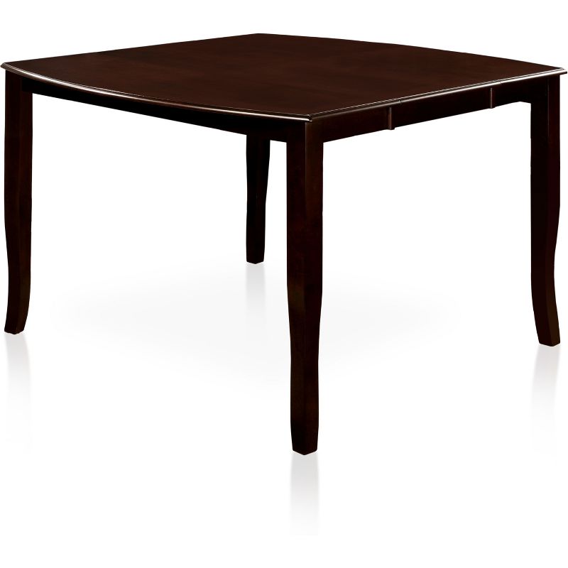 Burton&#160;Rounded Wooden Counter Extendable Dining Table Espresso - miBasics, 1 of 6