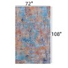 FONTOI Washable Area Rugs with Non-slip Backing, Indoor Bohemia Rugs, Foldable Low-Pile Rugs for Living Room Bedroom, Multicolored, 108"*0.31"*72" - 3 of 4