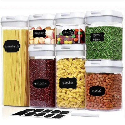 Wikineon 7-Piece Food Container Set - Versatile Storage Solutions for Kitchen, Pantry, or On-the-Go Meals