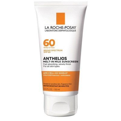 La Roche Posay Anthelios Sunscreen, Melt-In-Milk for Face and Body Sunscreen Lotion - SPF 60 - 5oz​_0