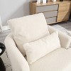 Okak Modern 360° Swivel Barrel Chair Accent Chair with Soft Dual Pillow Leisure Sofa Armchair Club Chair for Hotel Lounge Bedroom - 4 of 4