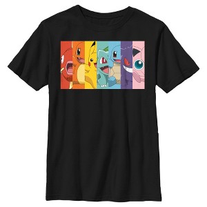 Boy's Pokemon Character Box-up Rainbow T-Shirt - 1 of 4