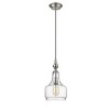 Chloe Lighting Layla Transitional 1 Light Brushed Nickel Ceiling Mini Pendant 8" Wide - 3 of 4