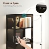 Skyzoo 5-Tier Glass Display Cabinet with LED Lights & Adjustable Shelves & 1 Drawer, Curio Cabinet for Home & Office - 2 of 4